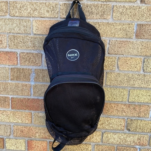 Vintage 2003 White Tag Nike Mesh Backpack Black - Picture 2 of 15